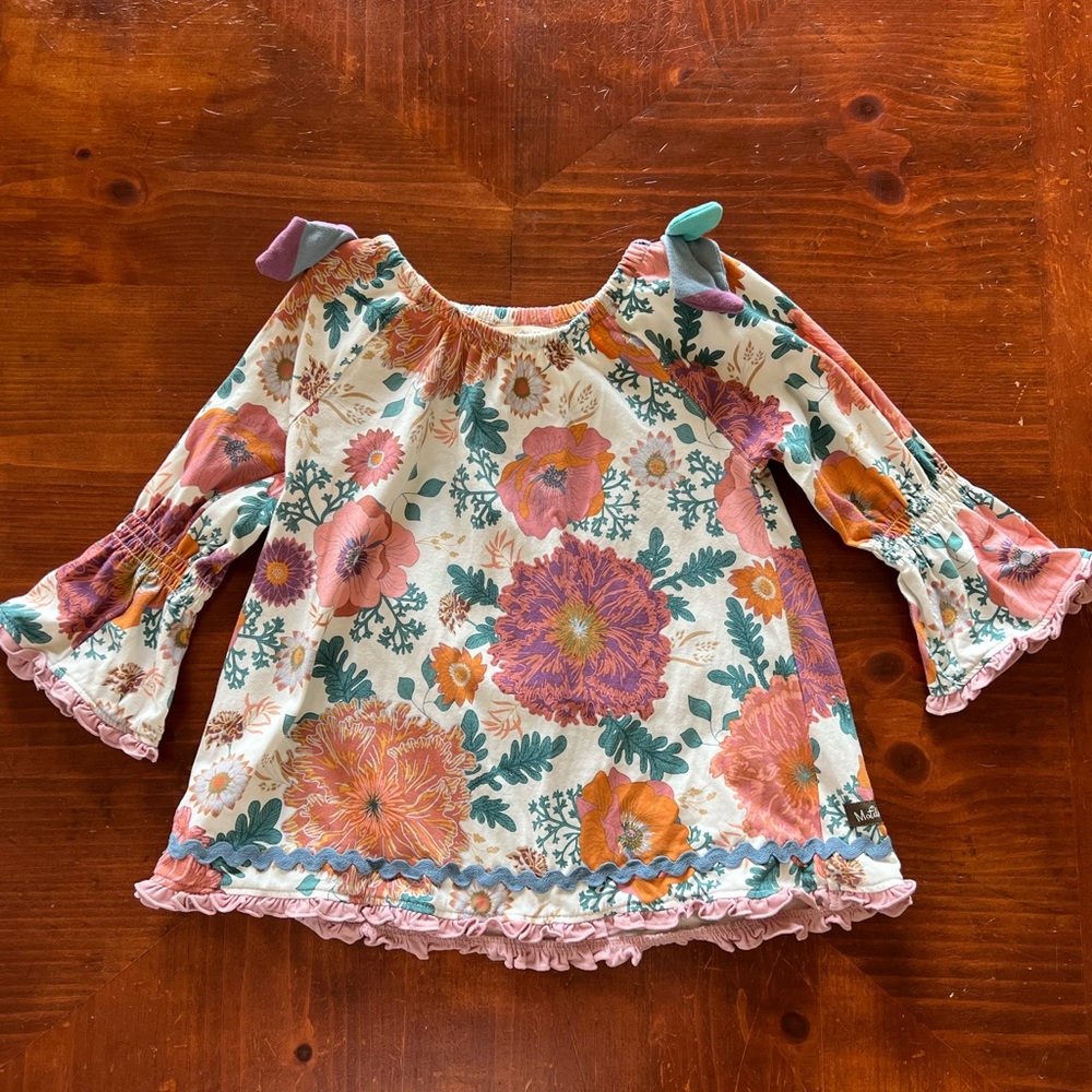 Matilda Jane Girls Top - Floral - Size 6 - EUC